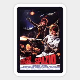 Vintage Science Fiction Movie Poster - Battle in the Stars Sticker